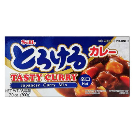S&B Torokeru Curry Hot (Japanese Curry Mix) 180g - Asian Online Superstore UK