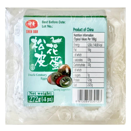 SD Shen Dan Century Egg (4pc) 272gg - Asian Online Superstore UK