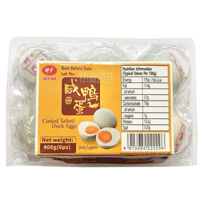 SD Shen Dan Cooked Salted Duck Egg (6pc) 400g | Asian Grocery UK