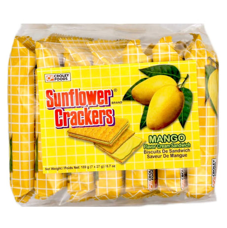 Sunflower Crackers Mango Cream Sandwich (7x27g) 189g - Asian Online Superstore UK