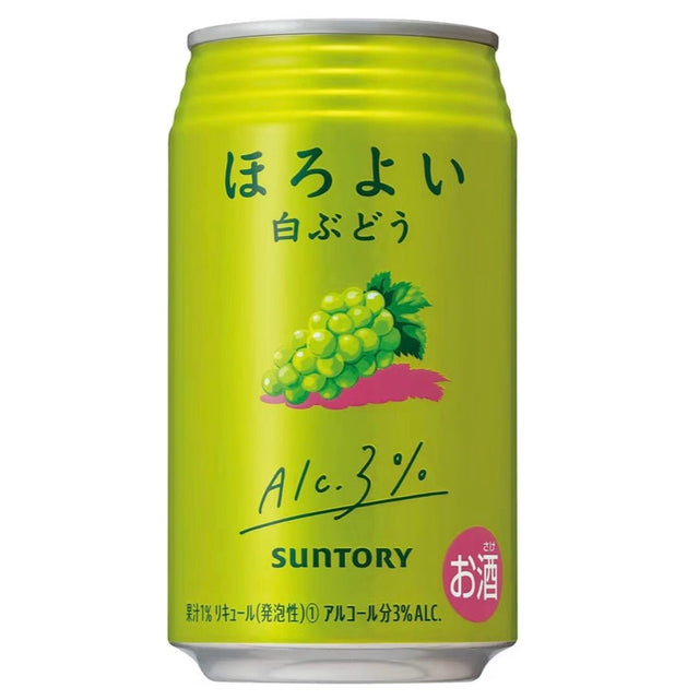Suntory Horoyoi White Grape Flavoured Cocktail Drink (3%Alc. Vol) 350ml - Asian Online Superstore UK