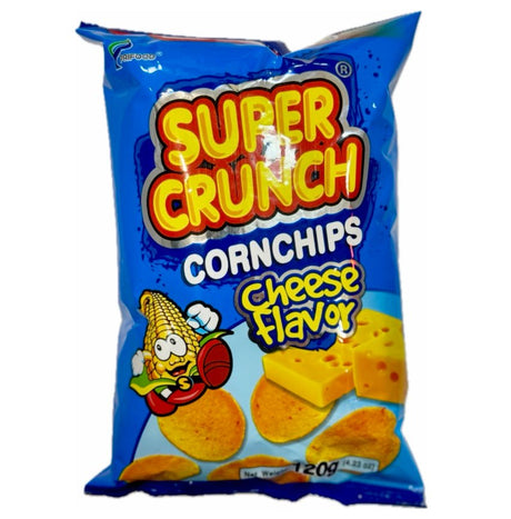 Super Crunch Corn Chips Cheese Flavour 120g - Asian Online Superstore UK