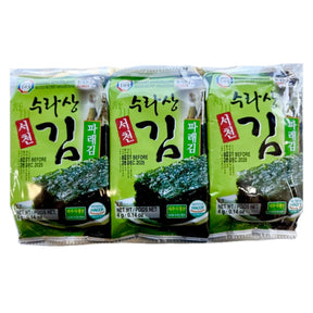 Surasang Seasoned Seaweed (Multi) 3x4g | Asian Grocery UK