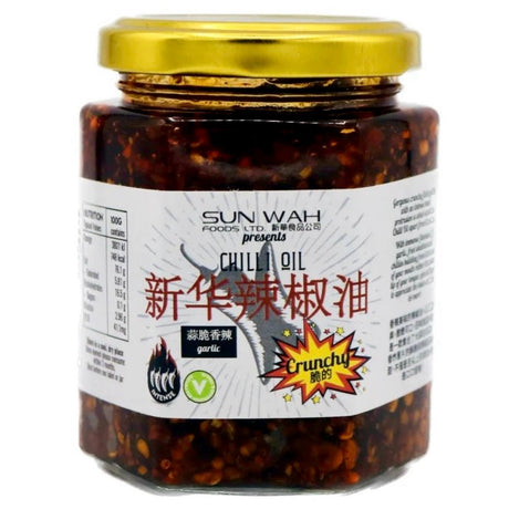 SW Sun Wah Garlic Chilli Oil 170g - Asian Online Superstore UK