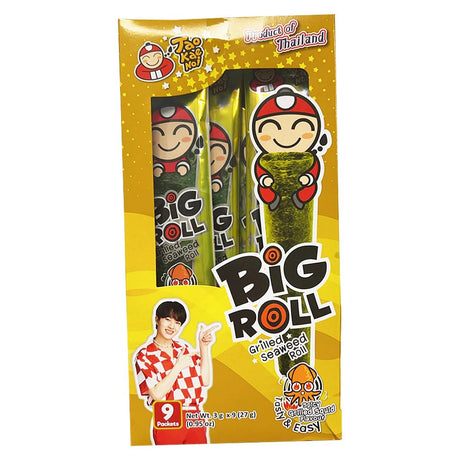 TaoKaeNoi Roasted Seaweed Roll Roasted Squid Flavour (9x3g) 27g - Asian Online Superstore UK