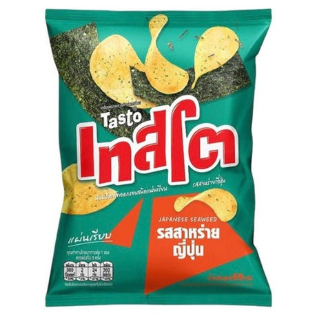 Tasto Potato Chips Japanese Seaweed Flavour 69g - Asian Online Superstore UK