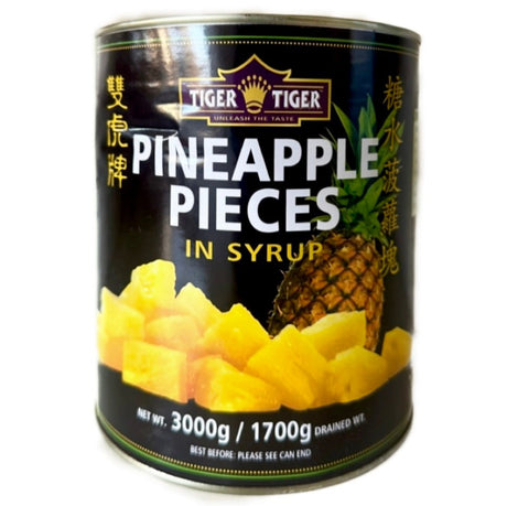 TT - Tiger Tiger Pineapple Pieces In Syrup 3000g - Asian Online Superstore UK