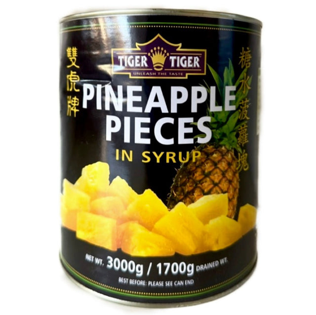 TT - Tiger Tiger Pineapple Pieces In Syrup 3000g - Asian Online Superstore UK