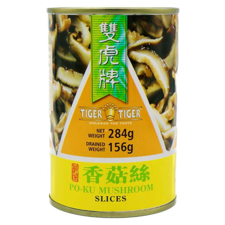 TT - Tiger Tiger Po Ku Mushroom Slices 284g - Asian Online Superstore UK