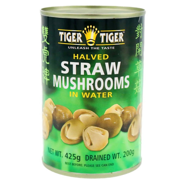TT - Tiger Tiger Straw Mushroom Halves 425g - Asian Online Superstore UK