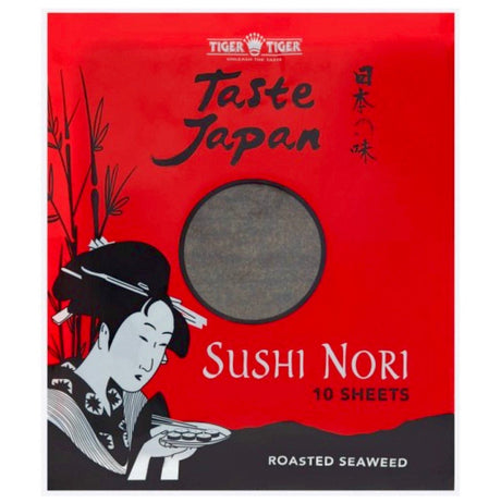 TT - Tiger Tiger Sushi Nori Roasted Seaweed (10 Sheets) 28g - Asian Online Superstore UK