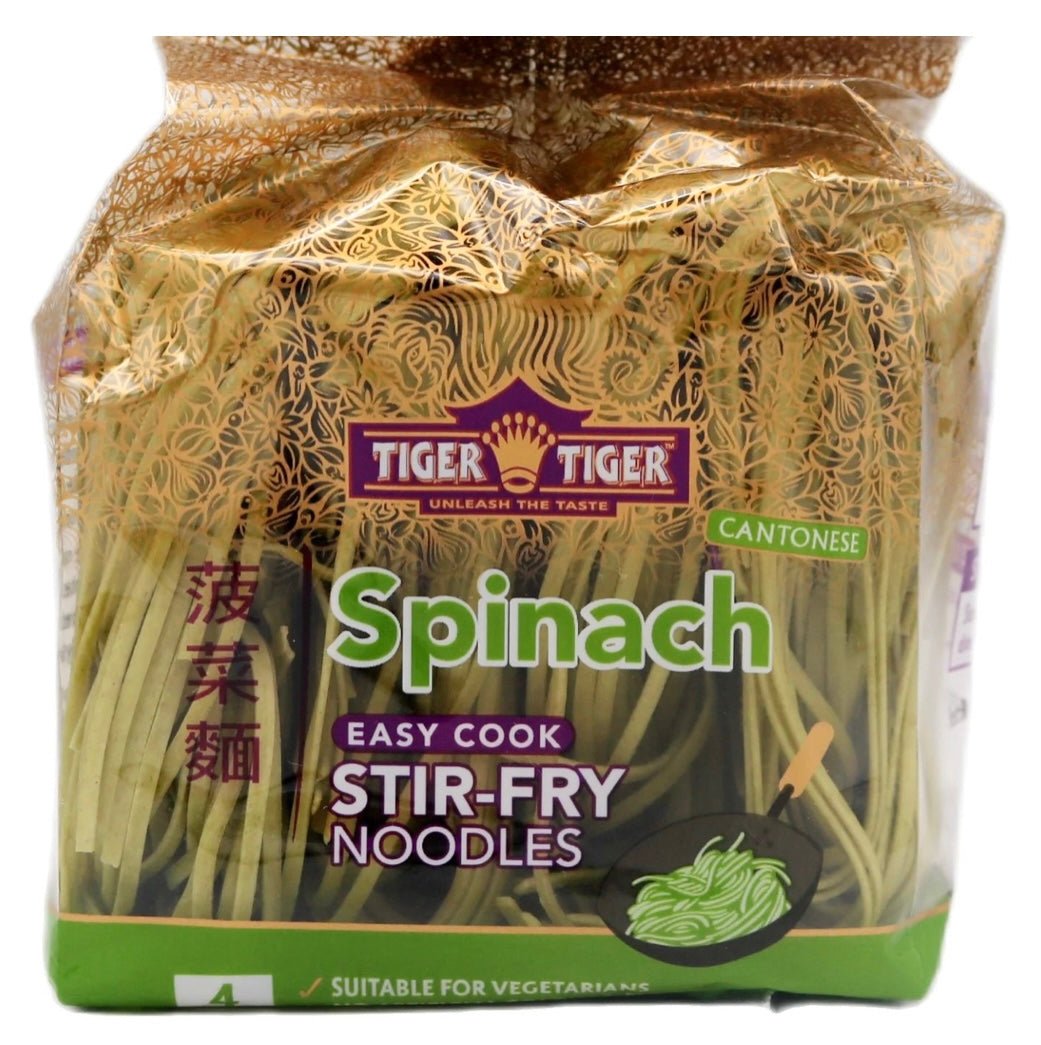 TT - Tiger Tiger Whole Spinach Noodles (Square) 250g - Asian Online Superstore UK