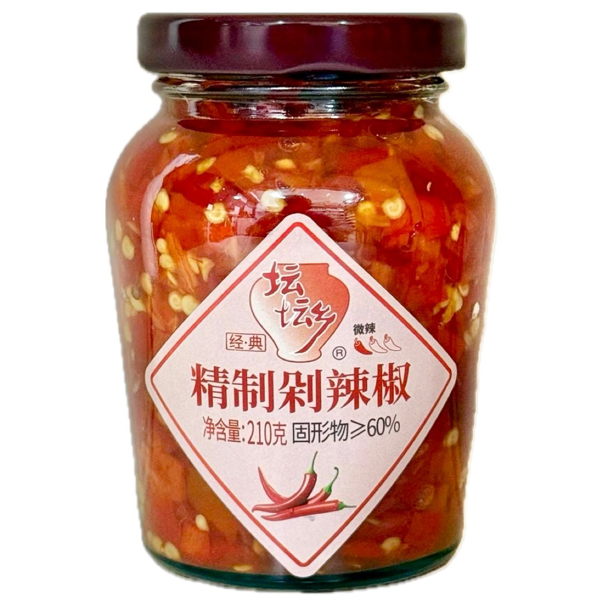 TTX Tan Tan Xiang Chopped Red Chilli in Brine 210g - Asian Online Superstore UK