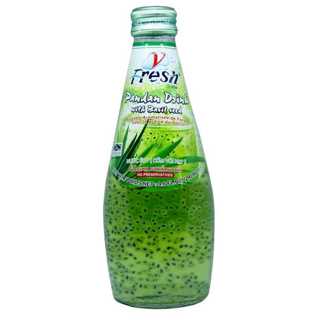 V - Fresh Pandan & Basil Seed Drink 290ml - Asian Online Superstore UK