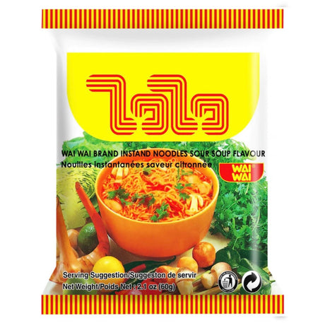 WAI WAI Instant Noodles Sour Soup Flavour 60g - Asian Online Superstore UK