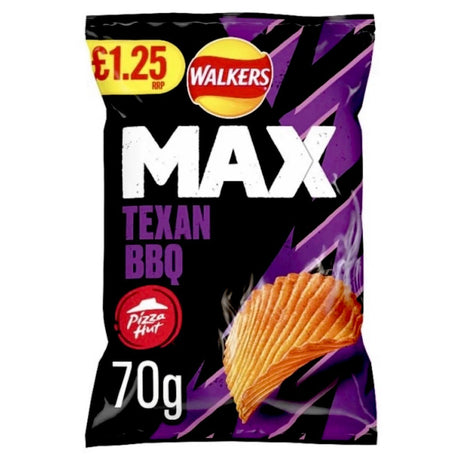Walkers Max Texan BBQ (RRP:1.25) 70g - Asian Online Superstore UK