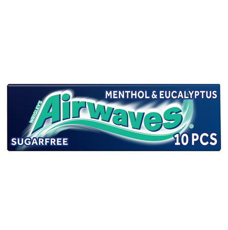 Wrigley’s Airwaves Menthol & Eucalyptus Flavour Sugarfree Chewing Gum 10pc - Asian Online Superstore UK
