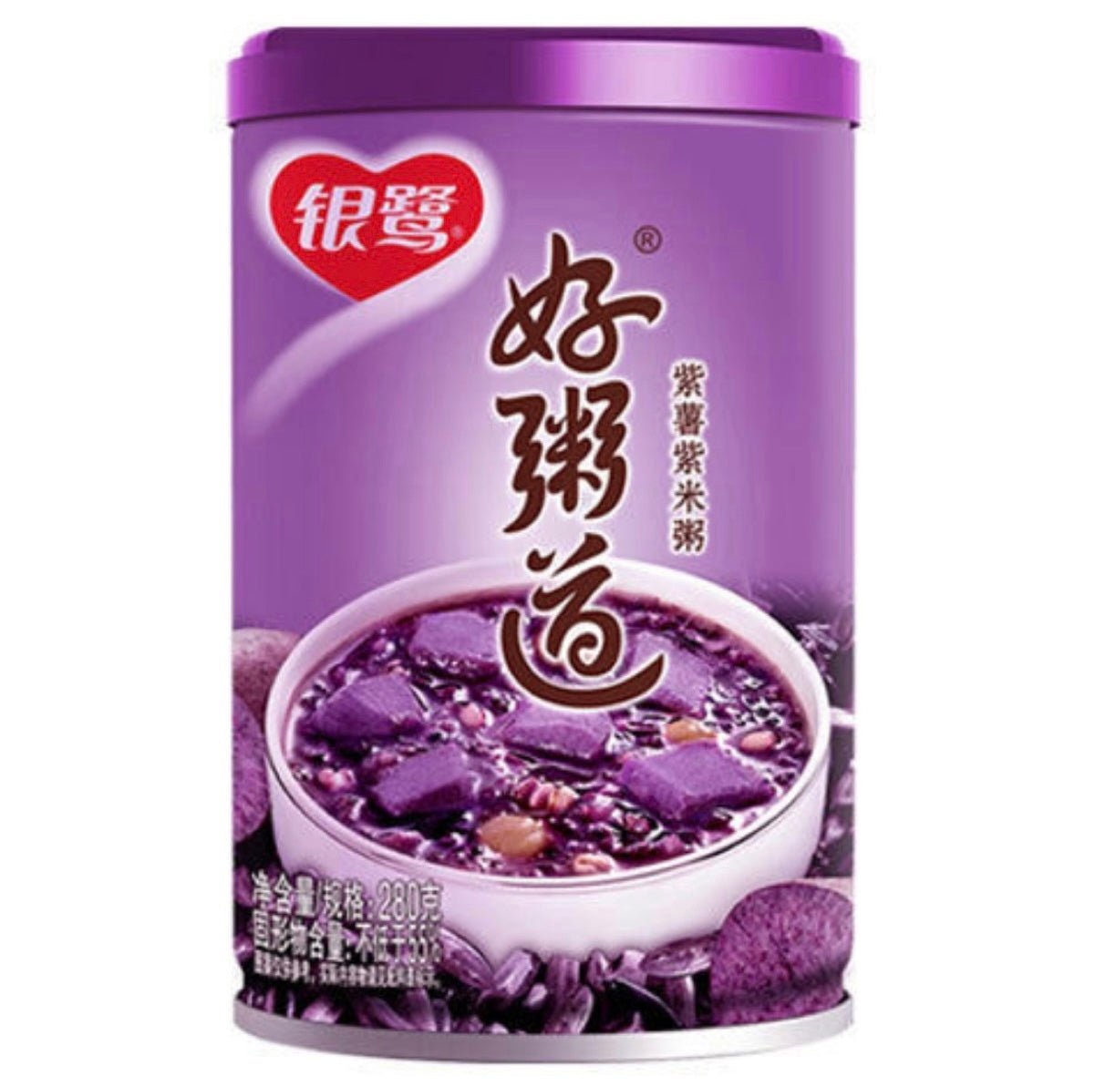 Yin Lu Mixed Congee (Sweet Potato And Purple Rice Porridge) 280g - Asian Online Superstore UK