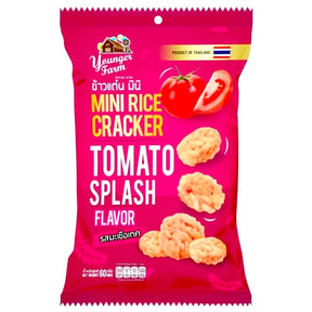 Younger Farm Mini Rice Cracker Tomato Splash 60g | Asian Grocery UK