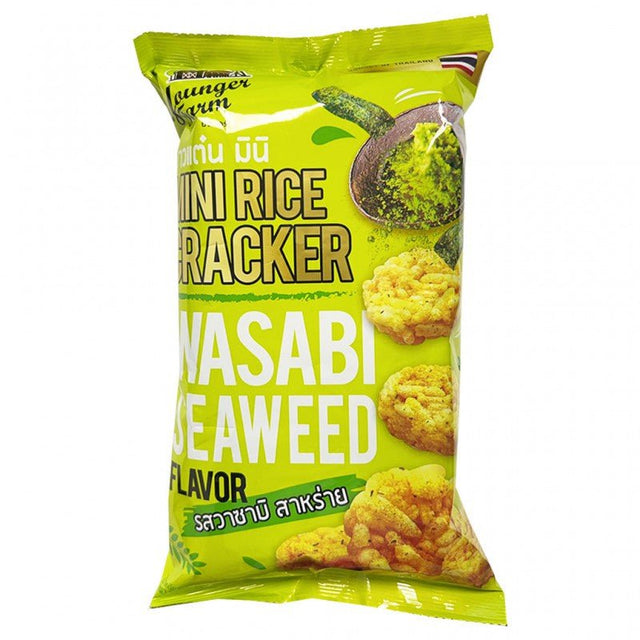 Younger Farm Mini Rice Cracker Wasabi Seaweed 60g - Asian Online Superstore UK