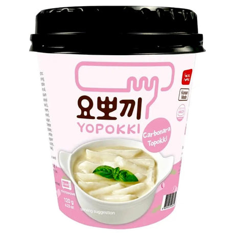 Youngpoong Yopokki Cup Carbonara Topokki (Rice Cake) 120g - Asian Online Superstore UK