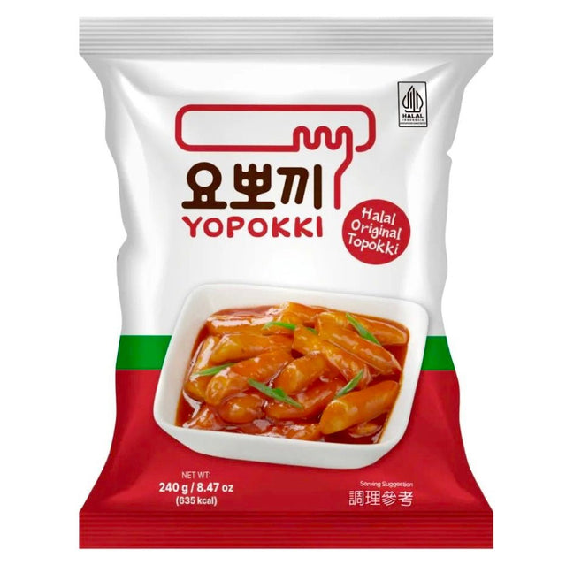 Youngpoong Yopokki Halal Original Topokki (Rice Cake) Pouch 280g - Asian Online Superstore UK
