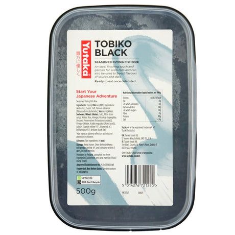 Yutaka Tobiko Black Seasoned Flying Fish Roe 500g - Asian Online Superstore UK