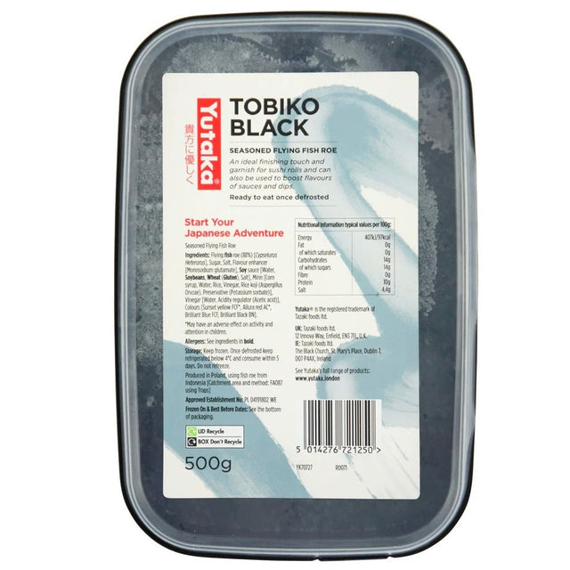 Yutaka Tobiko Black Seasoned Flying Fish Roe 500g - Asian Online Superstore UK