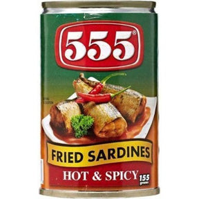 555 Fried Sardines Hot & Spicy Sauce 155g | Asian Grocery UK