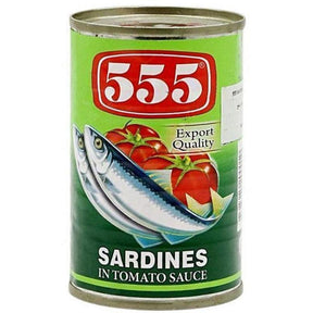 555 Sardines in Tomato Sauce 155g | Asian Grocery UK