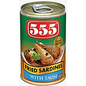 555 Sardines with Tausi 155g | Asian Grocery UK