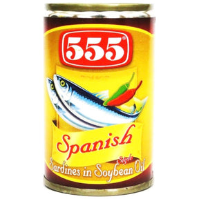 555 Spanish Style Sardines in Soybean Oil 155g | Asian Grocery UK