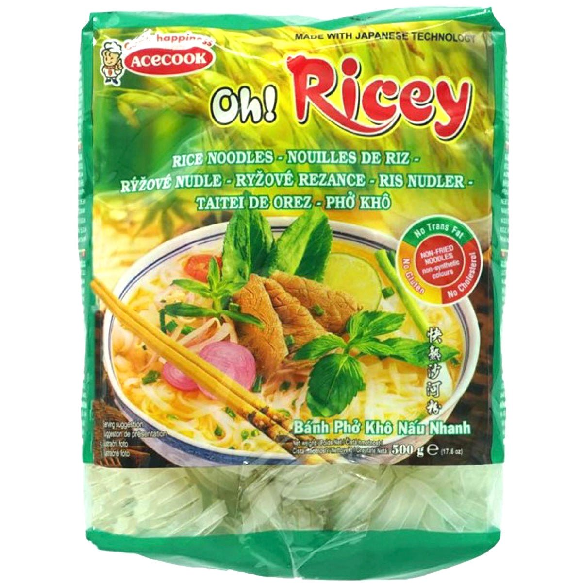 Acecook Oh! Ricey Dried Rice Noodles 500g - Asian Online Superstore UK