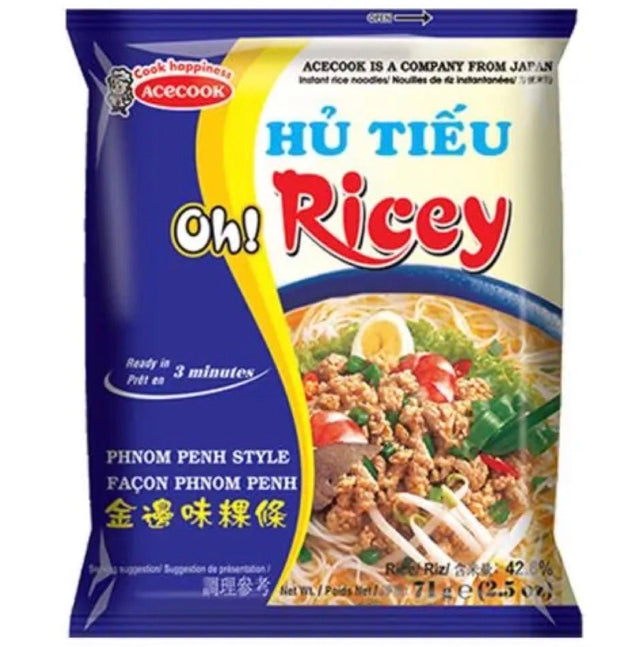 Acecook Oh! Ricey Hủ Tiếu Nam Vang (Phnom Penh Style) Instant Rice Noodle 71g - Asian Online Superstore UK