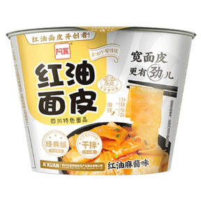 AK BaiJia A-Kuan Bowl Broad Noodle Sesame Paste Flavour 120g | Asian Grocery UK