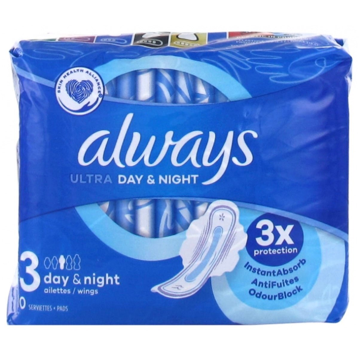 Always Ultra Day & Night 3 Sanitary Towel Wings (10 Pads) - Asian Online Superstore UK