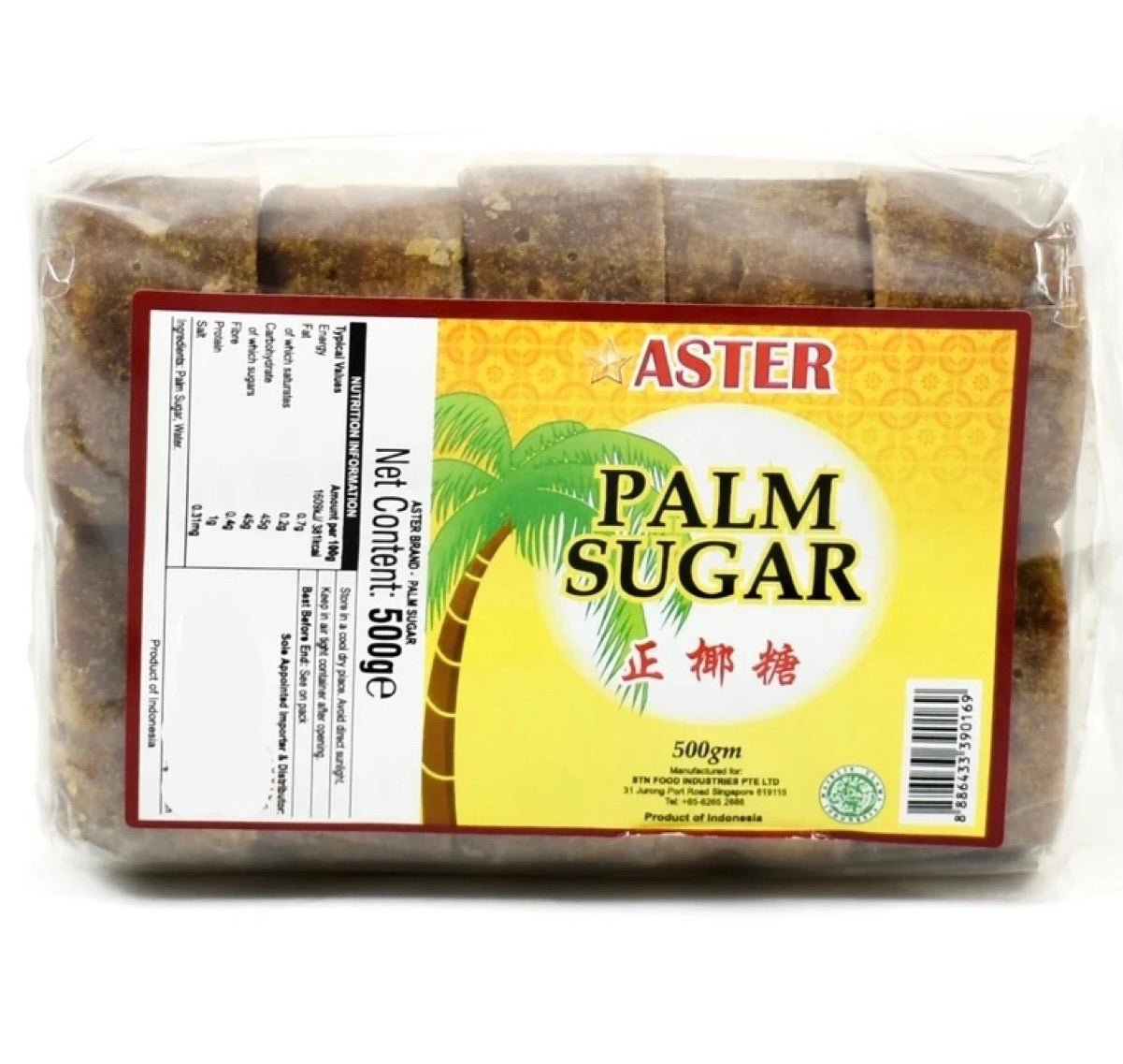 Aster Palm Sugar (Gula Jawa) 24x500g - Asian Online Superstore UK