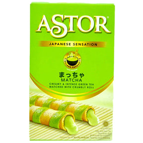 Astor Matcha Flavour Wafer Sticks 40g | Asian Grocery UK