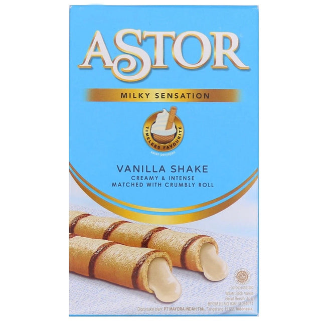 Astor Vanilla Shake Flavour Wafer Sticks 40g - Asian Online Superstore UK