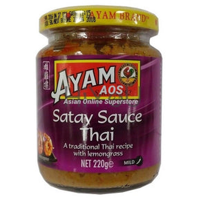 Ayam Satay Sauce Thai Style with Lemongrass 220g | Asian Grocery UK