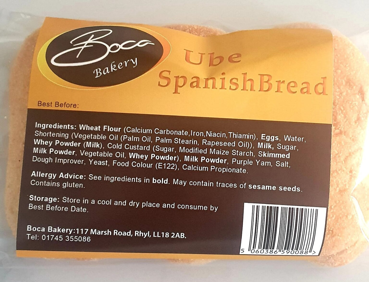 Boca Ube Spanish Bread 3pcs - Asian Online Superstore UK