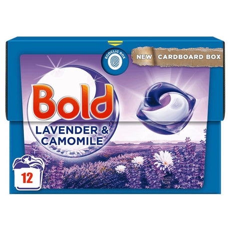 Bold 3 in 1 Pods Lavandera & Camomile Washing Liquid Capsul (12 Pods) 316.8g - Asian Online Superstore UK