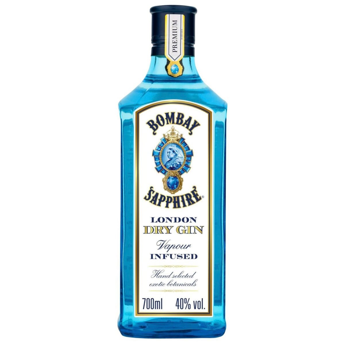 Bombay Sapphire London Dry Gin (40% vol.) 700ml - Asian Online Superstore UK