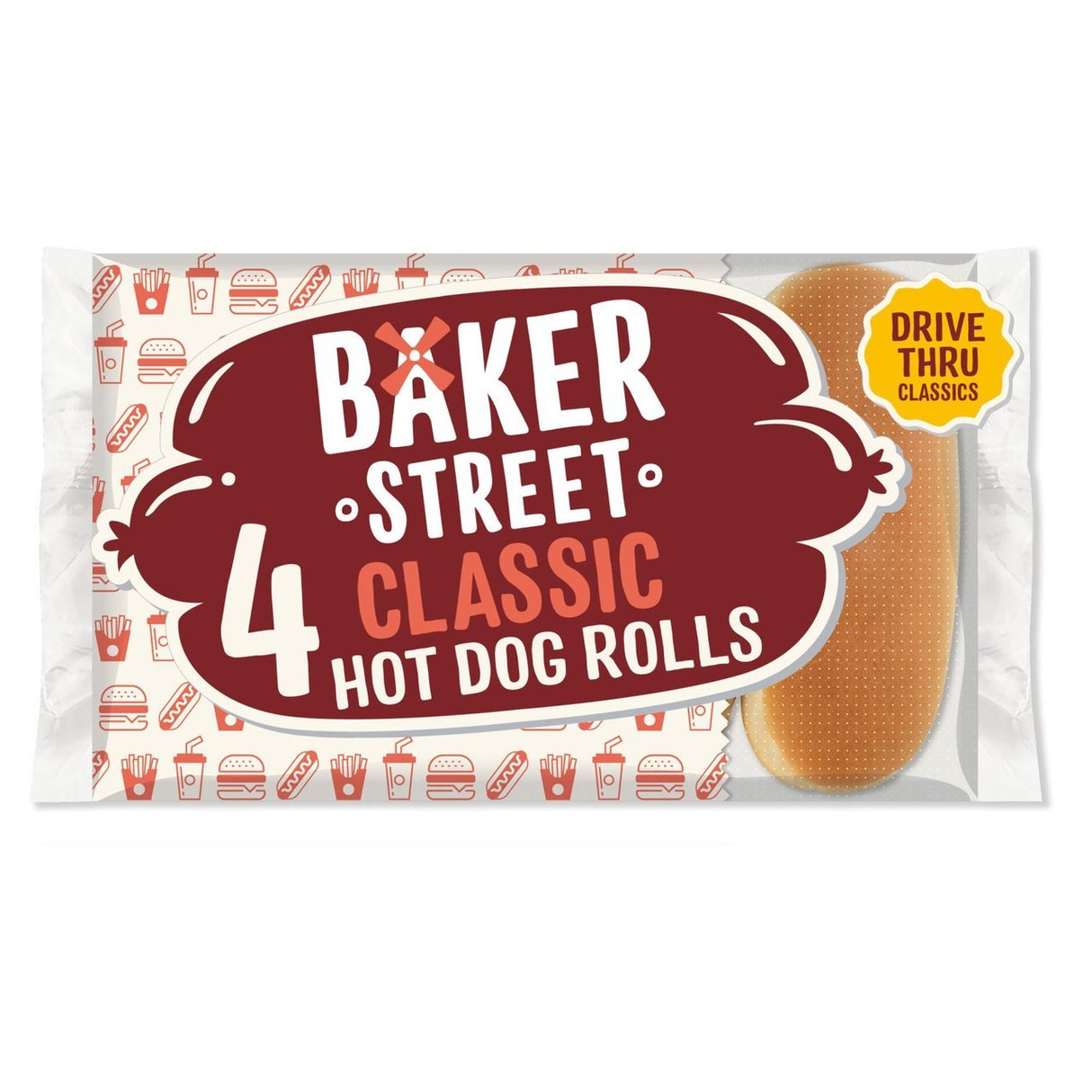 BS Baker Street 4 Hot Dog Rolls 250g - Asian Online Superstore UK