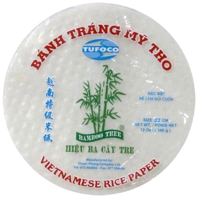 Bt Rice Paper BT Bamboo Tree Rice Paper 22cm (Round) 340g – Asian Online Superstore UK