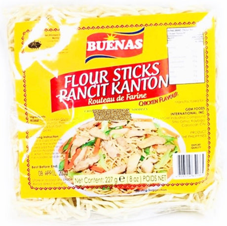 BUENAS Flour Sticks Chicken Flavoured (Pancit Kanton/Canton) 227g - Asian Online Superstore UK