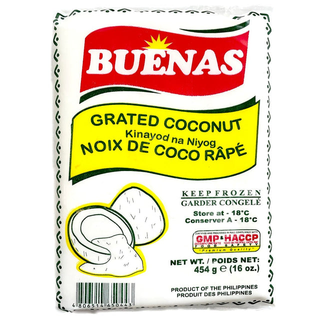 Buenas Grated Coconut (Kinayod na Niyog) 454g - Asian Online Superstore UK