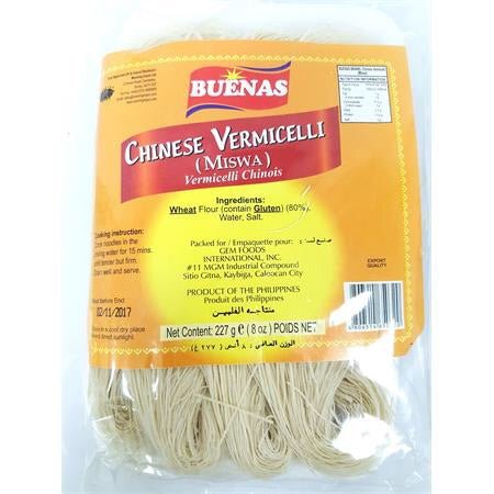 Buenas Miswa (Misua - Chinese Vermicelli) 227g - Asian Online Superstore UK