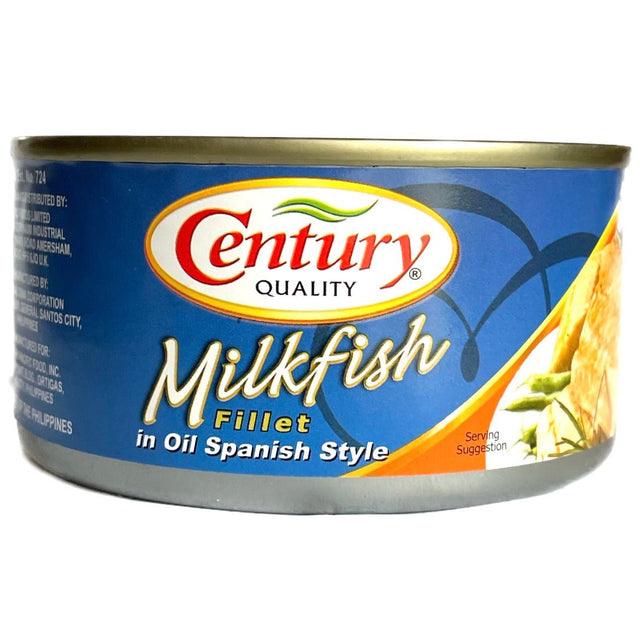 Century Tuna Milkfish Fillet in oil Spanish Style (Bangus) 184g - Asian Online Superstore UK