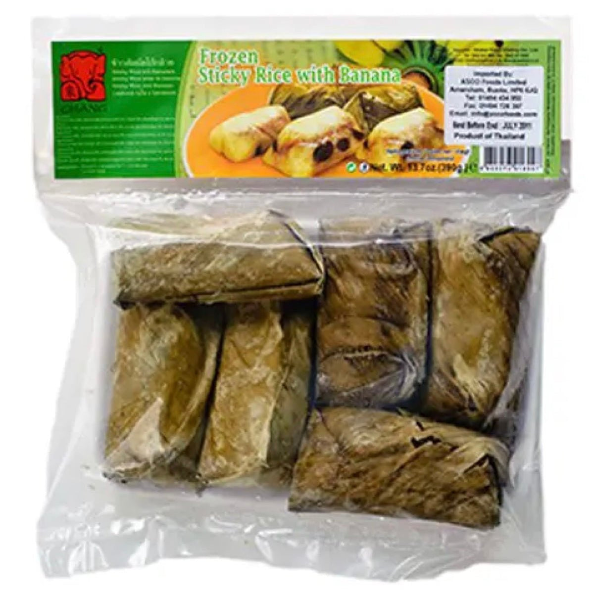 Chang Frozen Sticky Rice With Banana Dessert (Kai Tom Mud Sai Gluay) 3 ...